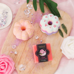 Pengtai rose essential oil soap delivering gentle rose-scented cleansing and a calming routine.