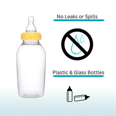 Pequeño replacement collar rings provide leak-free seal for Medela glass and plastic bottles.