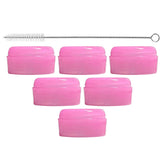 Pequeño replacement nipple ring collars in pink pack for Dr. Brown's Narrow Bottles, mess-free feeding.