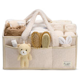 Perabella baby diaper caddy handle for easy diaper changes and on-the-go use.