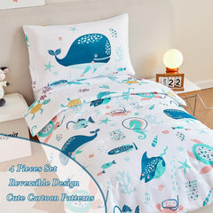 PERFEMET toddler-bedding-flat-sheet adds breathable comfort for restful nights