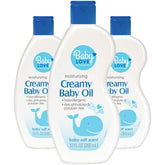Personal Care Baby Oil 3-pack bottles for gentle baby massage and daily hydration.