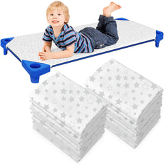 Peryiter cot sheets 24x51 with star pattern ideal for daycare naps