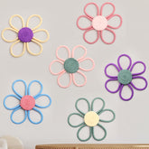 Peryiter daisy wall hanging multicolor pack elevates nursery decor with soft cotton texture
