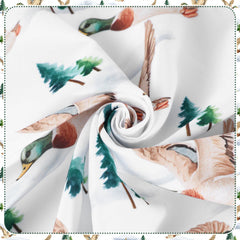 Peryiter Mallard Duck crib sheets have an 8 inch deep pocket for snug coverage.