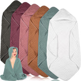 Peryiter muslin hooded baby towel closeup shows soft fabric for gentle bath time warmth