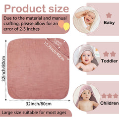 Peryiter muslin hooded towel six layers close-up showing quick moisture absorption