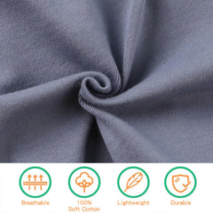 PESAAT bear-ear haze-blue hat close-up with folding brim for adjustable fit.