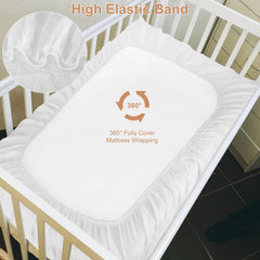 Pet Rejoir crib sheet machine washable for easy cleanup after spills