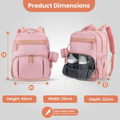 Petino Pura 28-liter capacity for diapers, clothes, and baby gear.