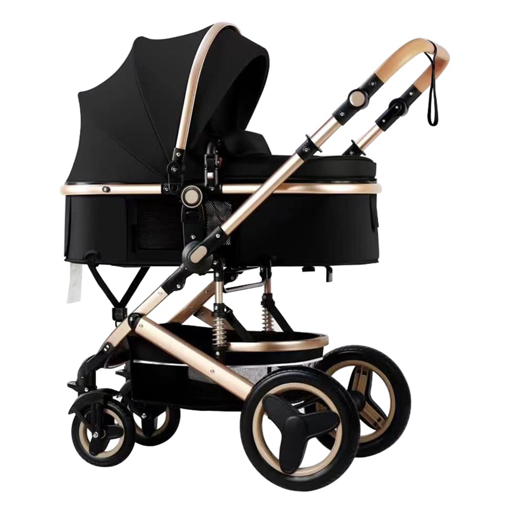 Petit B612 luxury stroller folded view shows compact storage for city trips.