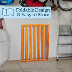 PETMAKER accordion-design gate folds compactly for easy storage and travel.