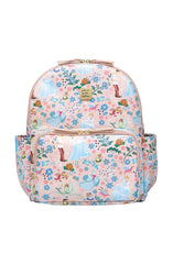 Petunia Pickle Bottom District Backpack Pink, front view showing a roomy main compartment for essentials