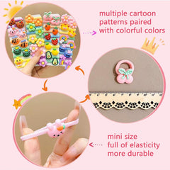 Petunny cotton baby hair ties cartoon patterns for cute daily outfits