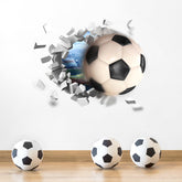 PEUTIER 3D football wall sticker assembly brings vibrant colors to energize kids' play spaces