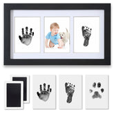 PewinGo hand-and-footprint kit frame shows a timeless baby keepsake in nursery decor