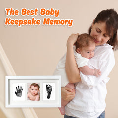 PewinGo wooden frame white display ready for nursery wall or shelf