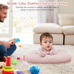 PGONEEE baby lounger tummy-time-use demonstrates bonding-friendly setup for awake play.