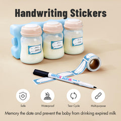 Phanpy bottle with wide neck simplifies milk transfer from pump to storage.