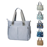 PHEBEN diaper bag tote blue-grey exterior showcases waterproof durability for daily use