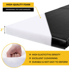PHENEPUS all-weather vinyl cover on corner pad stands up to weather