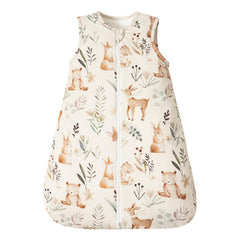 PHF 100% cotton baby sleep sack with woodland pattern offers cozy winter warmth.