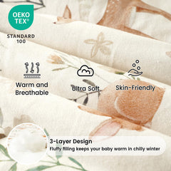 PHF 2-way zipper detail enables quick diaper changes.