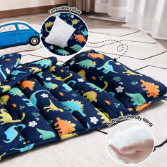 PHF Dinosaur Nap Mat roll-up strap enables easy transport