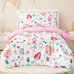 PHF Mermaid comforter close-up highlighting silky softness for cozy sleep