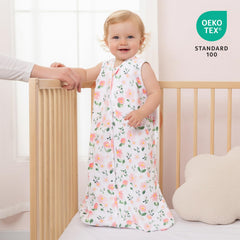 PHF sleep sack 2-way zipper close-up with top guard for gentle night changes