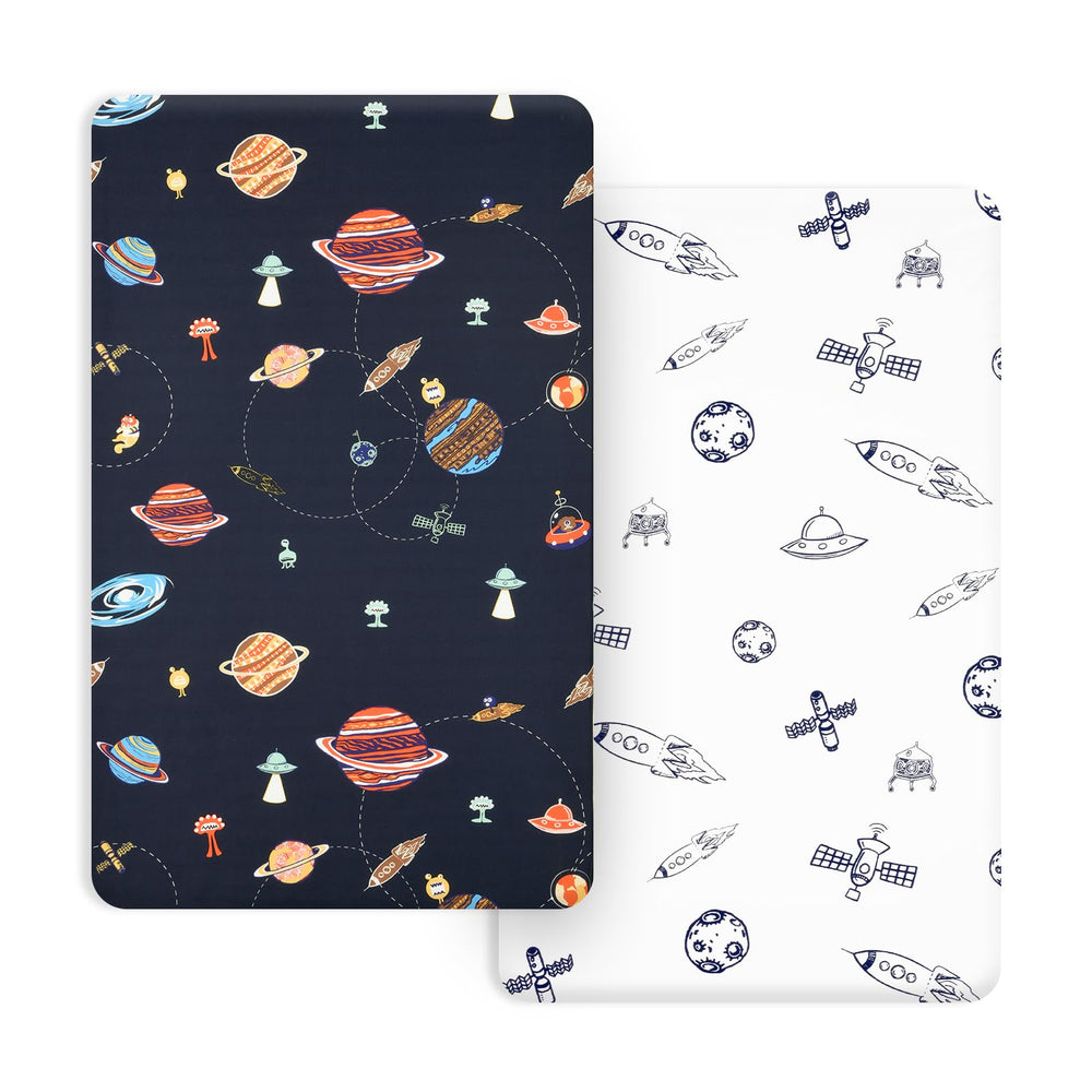 PHF soft mini crib sheet close-up showing silky microfiber texture for baby comfort.