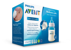 Philips Avent anti-colic bottle 3-pack arranged for convenient storage and use.