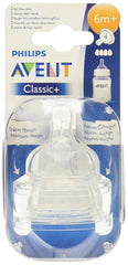 Philips Avent anti-colic nipple fast-flow 6m+ front view for smooth feeding