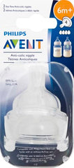 Philips Avent nipple with four-hole fast-flow design for 6m+