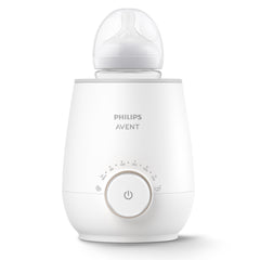 Philips Avent warmer compatible with various bottles and milk bags for versatility