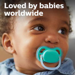 Philips Avent Ultra Air pacifier nipple closeup highlighting soft silicone for gentle soothing