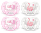 Philips Avent Ultra Soft Pacifier dreams design with gentle shield for baby comfort