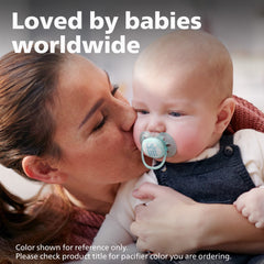Philips Avent Ultra Soft Pacifier dreams design close-up of soft silicone nipple