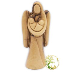 PHLG Guardian Angel holding twins statue for peaceful nursery decor.