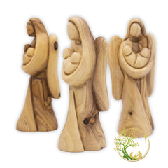 PHLG Twin babies in angel hands figure ideal for baby shower or nursery display.