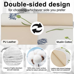 PHOEBUS BABY muslin cotton side offers soft, breathable skin-friendly comfort.