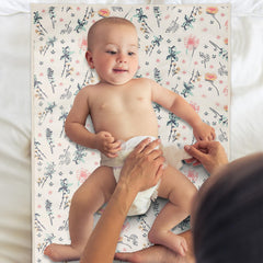 PHOEBUS BABY wipe-clean vegan leather close-up for quick cleanups