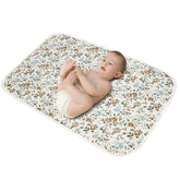 Phoebus Baby diaper changing pad with blue flower pattern for gentle baby comfort