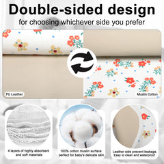 PHOEBUS BABY PU leather side is waterproof and easy to wipe clean