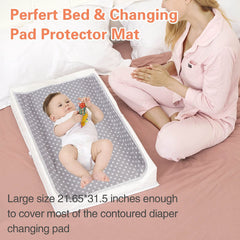 PHOEBUS BABY waterproof bottom barrier contains spills and protects surfaces