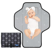 Phoebus Baby portable changing pad travel open for quick cleanups on the go.
