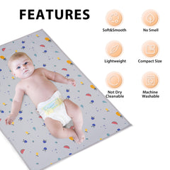 PHOEBUS BABY vegan leather changing mat bed-use on sofa for quick diaper changes.