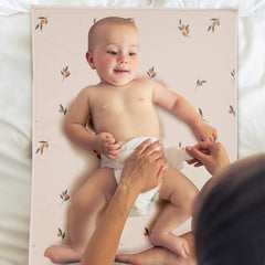 PHOEBUS BABY vegan leather mat Branch rolled for portable use