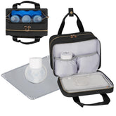 PHOEBUS BABY Wearable Pump Bag front view showing quick-access design for moms