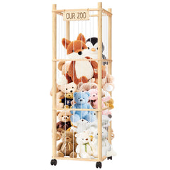 PHOKID 56In Zoo Tower front view highlighting clutter-free plush toy storage